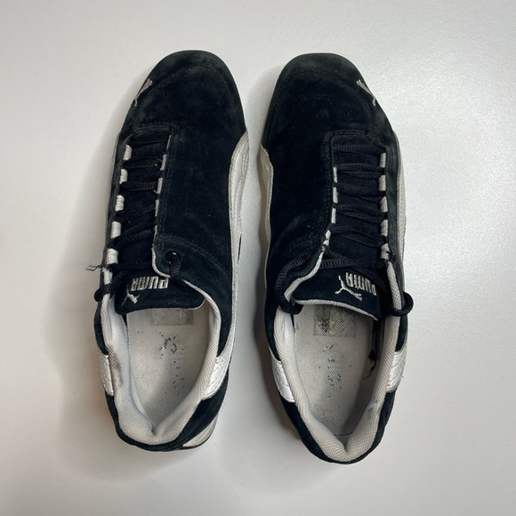 Vintage Puma Speedcat OG Athletic Shoes Black White Leather Suede Women’s 9 US